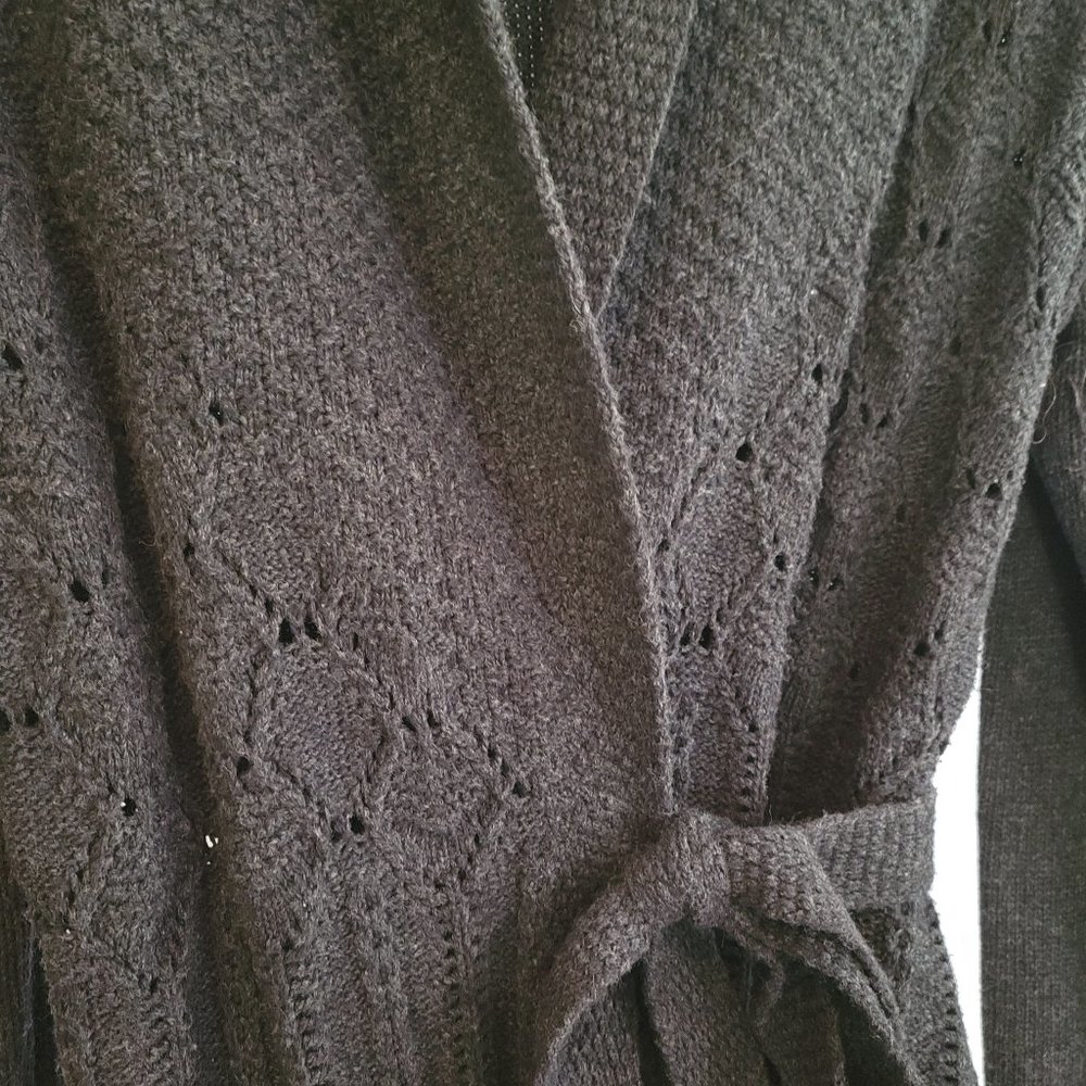 Olivia Sky Grey Duster Sweater_Size XL